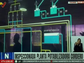 Táchira | Ministro Carlos Mast inspeccionó la planta potabilizadora de Cordero