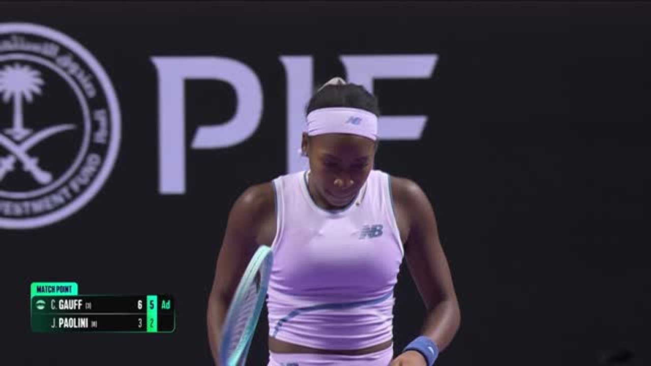 Finales WTA - Gauff se relance dans la course aux demi-finales