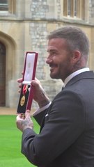 David Beckham receives knighthood from King Charles