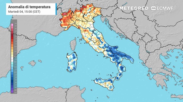 Zero termico a quote molto elevate con condizioni di inversione termica