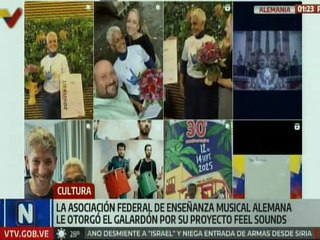 Cantautora venezolana Yma América recibe galardón de la Asociación Federal de Enseñanza Musical Alemana