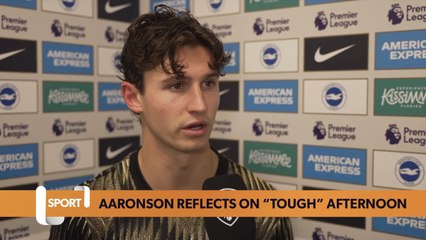 “It was tough to get chances!” | Brenden Aaronson | Brighton & Hove Albion 3-0 Leeds United