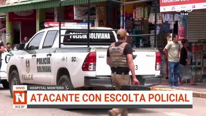 Atacante con escolta policial