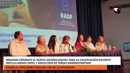 Misiones presentó el Sistema de Registro Anual de Desempeño Profesional Docente y no docente