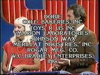 Jeopardy! closing credits, 11/20/84