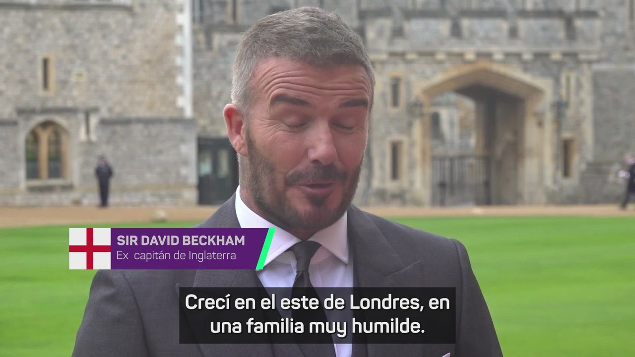 David Beckham muy emocionado tras ser nombrado...