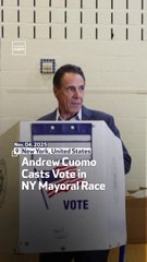 Andrew Cuomo Casts Vote in NY Mayoral Race