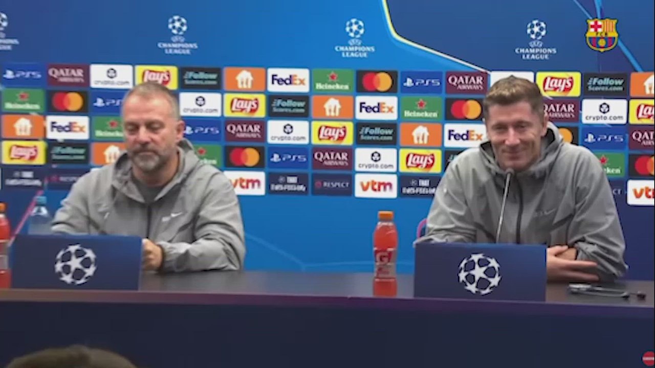 Momentazo Flick en la sala de prensa