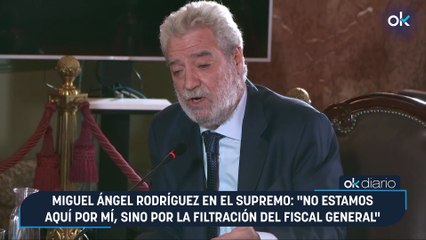 Miguel Ángel Rodríguez en el Supremo: ⁠"No estamos aquí por mí, sino por la filtración del fiscal general"
