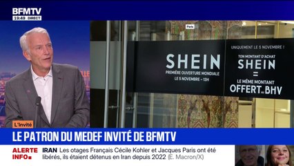Poupées sexuelles sur Shein: pour Patrick Martin, président du MEDEF, "c'est une erreur"