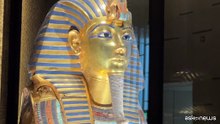 La collezione di Tutankhamon esposta al Grande Museo Egizio a Giza