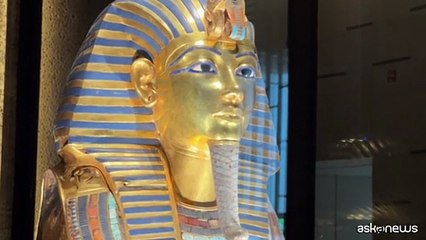 La collezione di Tutankhamon esposta al Grande Museo Egizio a Giza