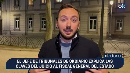 El jefe de Tribunales de OKDIARIO explica las claves del juicio al fiscal general del Estado