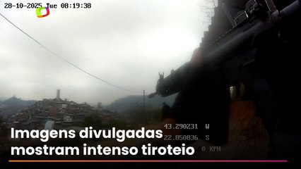Câmeras corporais mostram confronto e resgate de policiais feridos em megaoperação no RJ