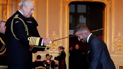 David Beckham, nombrado caballero por el rey Carlos III