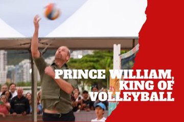 Prince William rules Brazil’s beaches with fearless volleyball skills
