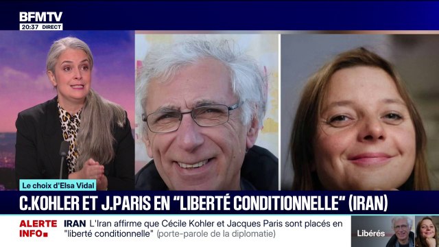En Iran, les anciens détenus Cécile Kohler et Jacques Paris sont en liberté conditionnelle , selon le régime iranien