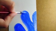 Boho art tutorial, easy acrylics