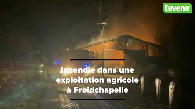 Incendie à Froidchapelle