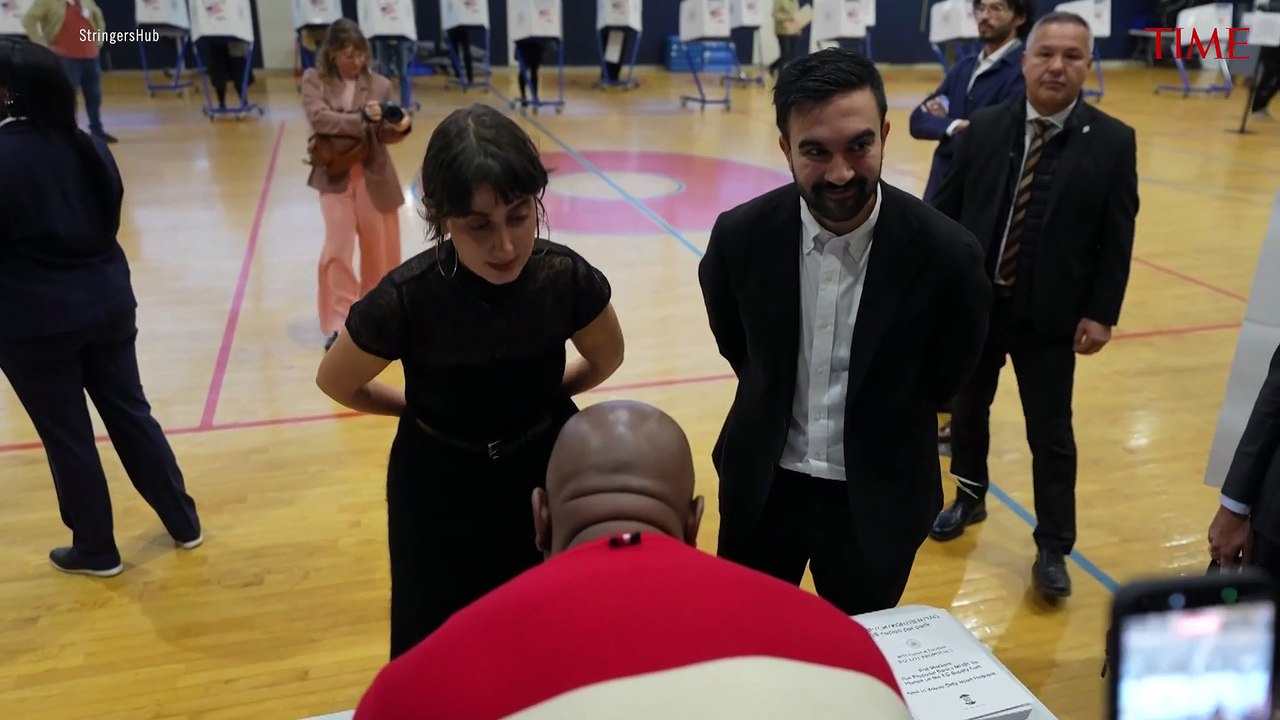 Zohran Mamdani and Andrew Cuomo Vote in the New York Mayoral Election
