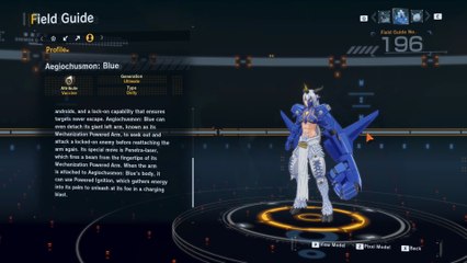 aegiochusmon blue all digivolution/de-digivolution/profile Digimon Story Time Stranger