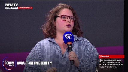 FORUM BFMTV - Budget: "Il faut maintenir les aides pour les alternants", déclare Clara, étudiante
