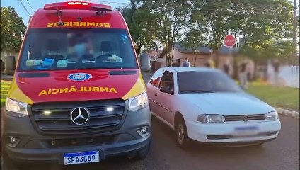 Colisão em cruzamento deixa motociclista ferido no Bairro Periolo