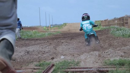 6yr old Messiah Baker races the Pee Wee Class
