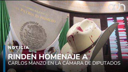 Rinden homenaje a Carlos Manzo en la Cámara de Diputados