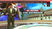En Palacio Nacional, se reúnen Grecia Quiroz y la presidenta Sheinbaum