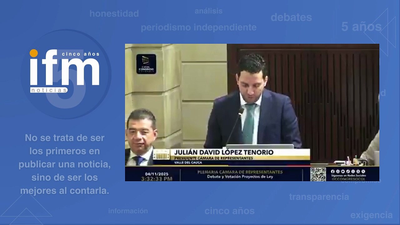 Julián López retomó presidencia de la Cámara pese a sanción del Partido de la U