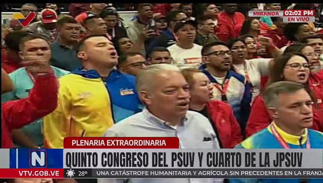 Militantes del PSUV y JPSUV realizan plenaria extraordinaria por la soberanía y la paz