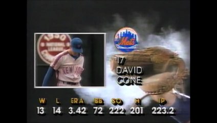 David Cone (NYM) strikes out 19 Phillies in his complete-game shutout on the final day of the regular season (10/6/91)