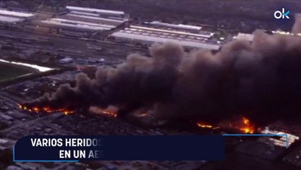 Varios heridos al estrellarse un avión de carga en un aeropuerto de Kentucky (EEUU)