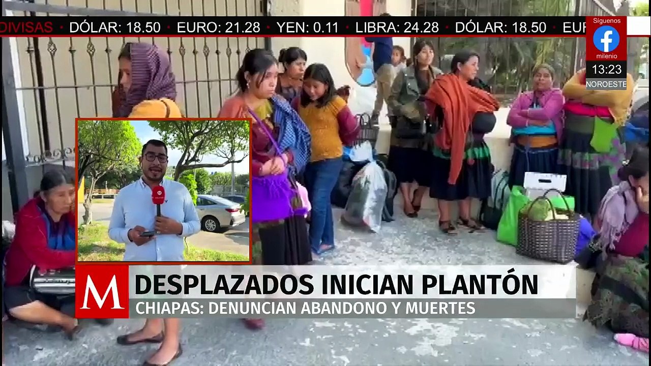 En Chiapas, desplazados inician un plantón indefinido por falta de atención médica