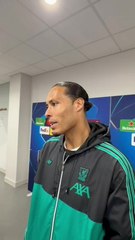 Virgil Van Dijk on Liverpool's win over madrid and Connor Bradley development