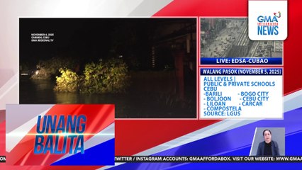 Malakas na ulan at hangin mula sa Bagyong Tino, naminsala sa iba't ibang bahagi ng Cebu province | Unang Balita