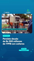 Persiste deuda de Bs 300 millones de YPFB con cañeros