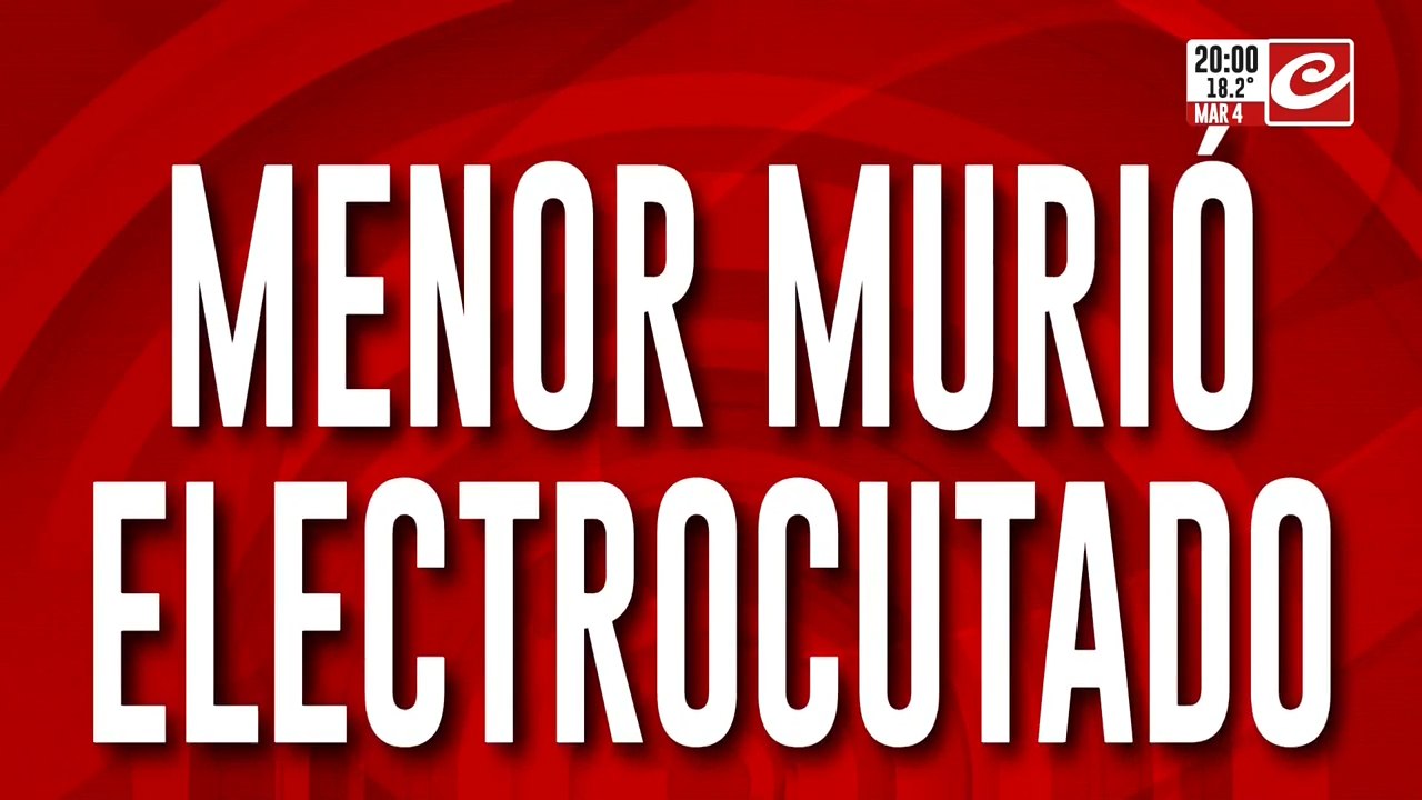 Nene electrocutado