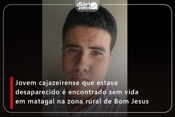 Jovem cajazeirense que estava desaparecido é encontrado sem vida em matagal na zona rural de Bom Jesus