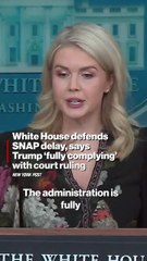 White House defends SNAP delay, says Trump ‘fully complying’ with court ruling