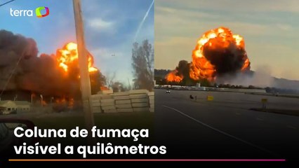 Avião de carga de grande porte cai nos EUA