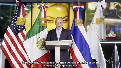 Presidente de Miss Universo condena humillación a Fátima Bosch por Nawat Itsaragrisil