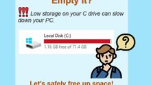 C Drive Is Full? Here’s How to Empty It Safely!