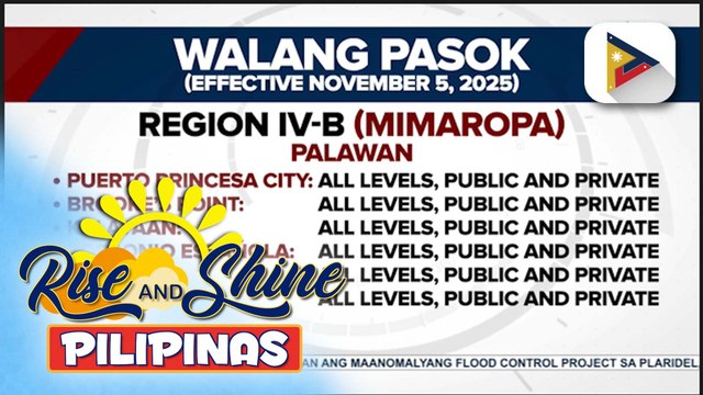 Pasok sa ilang paaralan sa Luzon at Visayas, suspendido dahil sa hagupit ng Bagyong #TinoPH