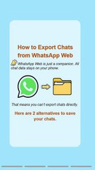 Export WhatsApp Web Chats in Minutes