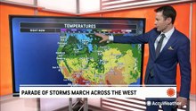 Parade of storms marches across the West