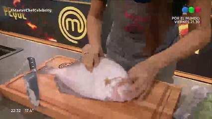 "Masterchef Celebrity: Momi Giardina, a punto de vomitar en medio de un desafío por cocinar un pescado