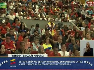 Presidente Maduro agradeció al Papa León XIV por su pronunciamiento en nombre de la paz en el Caribe