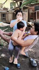 Thirty seconds of peace before Jelyn tackles laundry 🧺 & Grey gets a bath! 🛁